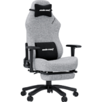 ⁦AndaSeat Luna Pro Series (L) – Fabric Gaming Chair with Footrest – Grey⁩ - الصورة ⁦7⁩