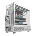 darkFlash DS950V ATX PC Case with Display Screen, 6-Fans (White) - Image 2
