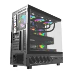 darkFlash DS950V ATX PC Case with Display Screen, 6-Fans, Black - Image 2
