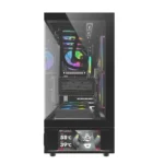 darkFlash DS950V ATX PC Case with Display Screen, 6-Fans, Black - Image 5