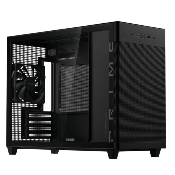 ASUS Prime AP201 Tempered Glass Micro ATX Case – Black