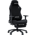 ⁦AndaSeat Luna Pro Series (L) – Fabric Gaming Chair with Footrest – Black⁩ - الصورة ⁦6⁩