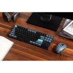 ⁦كومبو كيبورد Keychron B33 عربي وماوس BM25 لاسلكي، بتصميم ٨٠٪ TKL – أسود وأخضر⁩ - الصورة ⁦4⁩