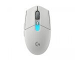 ماوس الألعاب اللاسلكي Logitech G305 X Superlight مع مستشعر HERO 44K ودقة تصل إلى ٤٤٠٠٠ DPI – أبيض