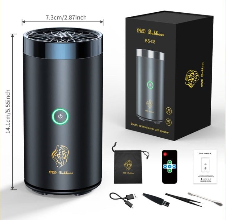 woo-sync-1792295830002-a6ff5c مبخرة بخور كهربائية متنقلة للسيارة مع سماعة بلوتوث وشاحن يو إس بي - Image 1
