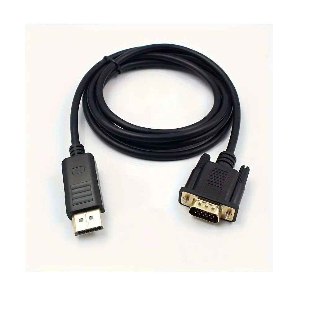 woo-sync-1792421638401-94e5d8 DP to VGA Cable DisplayPort Male – VGA 15-Pin Male, 1.5 - Image 1