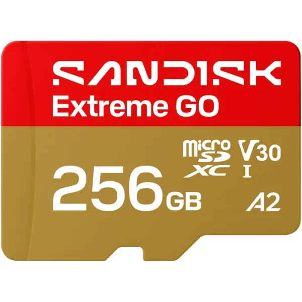 SanDisk 256GB Extreme Go microSD Memory Card – 240MB/s