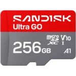 SanDisk 256GB Ultra Go microSD Memory Card – 190MB/s