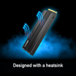 ⁦Lexar 2TB NM790 with Heatsink M.2 NVMe SSD 2280 PCIe Gen 4×4 PS5, 7400MB/s⁩ - الصورة ⁦2⁩
