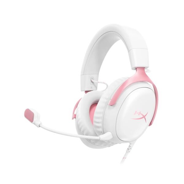 HyperX Cloud III Gaming Headset Wired –  White-Pink