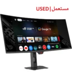 ASUS 34″ ROG Strix OLED XG34WCDMTG Curved QD-OLED 240Hz 0.03ms with Smart Google TV WiFi 6 HDR USB-C 90W KVM HDMI 2.1 Gaming Monitor (USED|مستعمل)