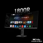 ASUS 34″ ROG Strix OLED XG34WCDMTG Curved QD-OLED 240Hz 0.03ms with Smart Google TV WiFi 6 HDR USB-C 90W KVM HDMI 2.1 Gaming Monitor (USED|مستعمل) - Image 8