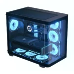 ⁦AeroCool P500C Mid Tower PC Case – Black, 4-Fans⁩ - الصورة ⁦2⁩