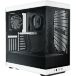 HYTE Y40 S-Tier Aesthetic ATX Mid Tower PC Case, Black/White (2-Fans)